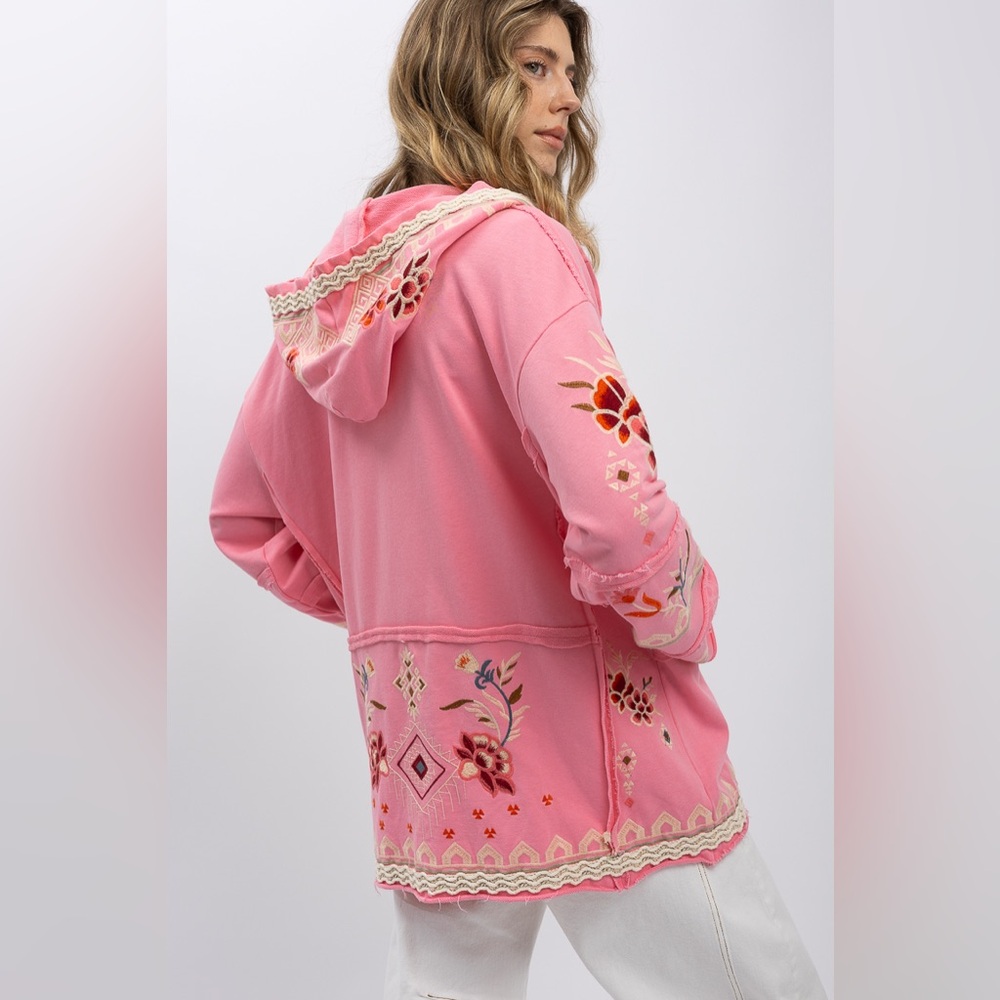 Sold out Wild Rose Open Cardi in Rose Garden by Blue Velvet